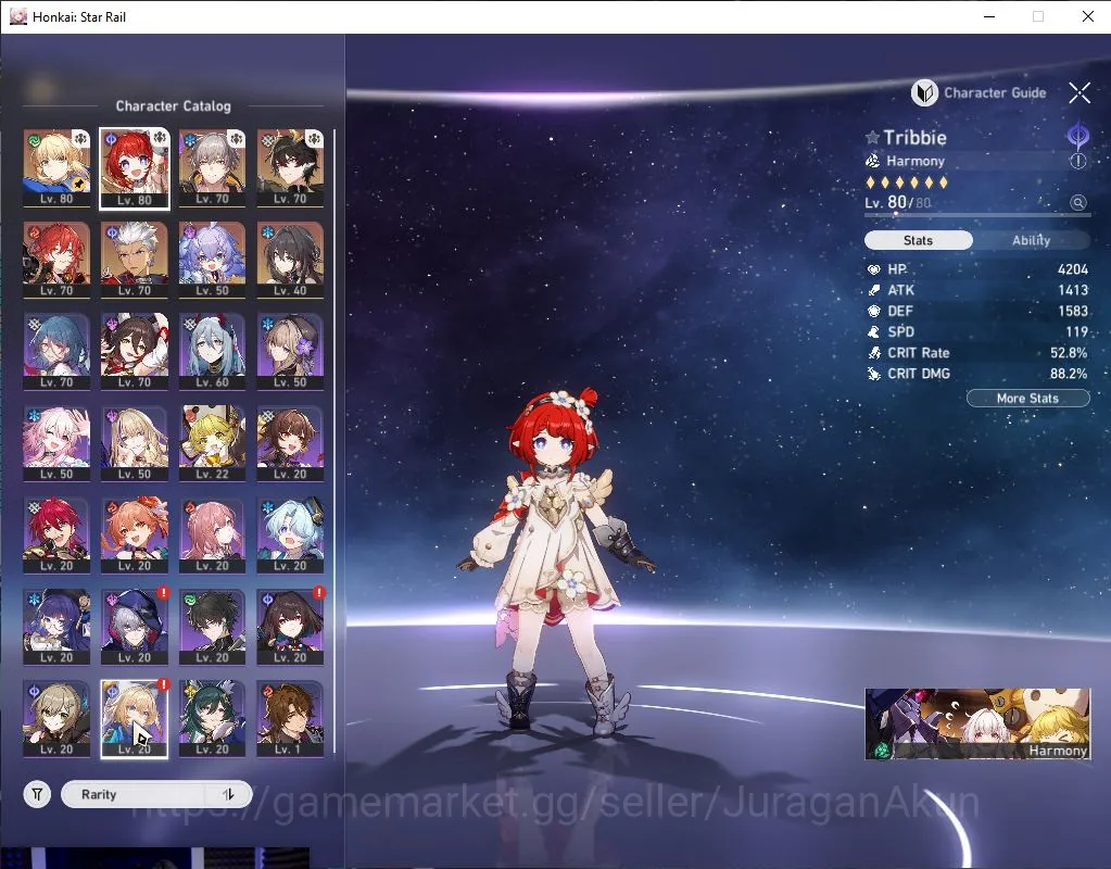 Asia| TL 61 | 5 limited |Saber E2+Sign,Archer+Sign,Tribbie,Ruan Mei,Dante|Mc Male|Amphoreus|Take Mail|Check SS(HSR4268) Honkai Star Rail Mid Game Asia| TL 61 | 5 limited |Saber E2+Sign,Archer+Sign image 1
