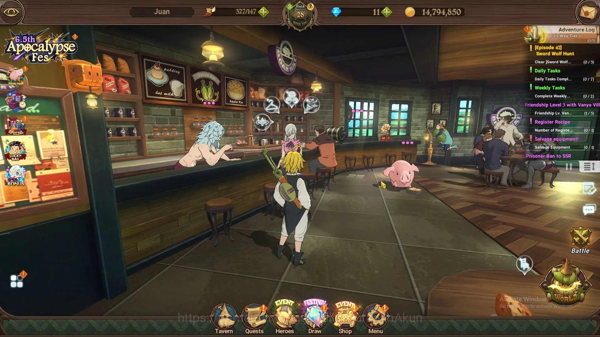 The Seven Deadly Sins: Grand Cross Midgame ASIA | 1,2M CC,CH 5 | Starter | 3 UR| Tristan, KDi image 1
