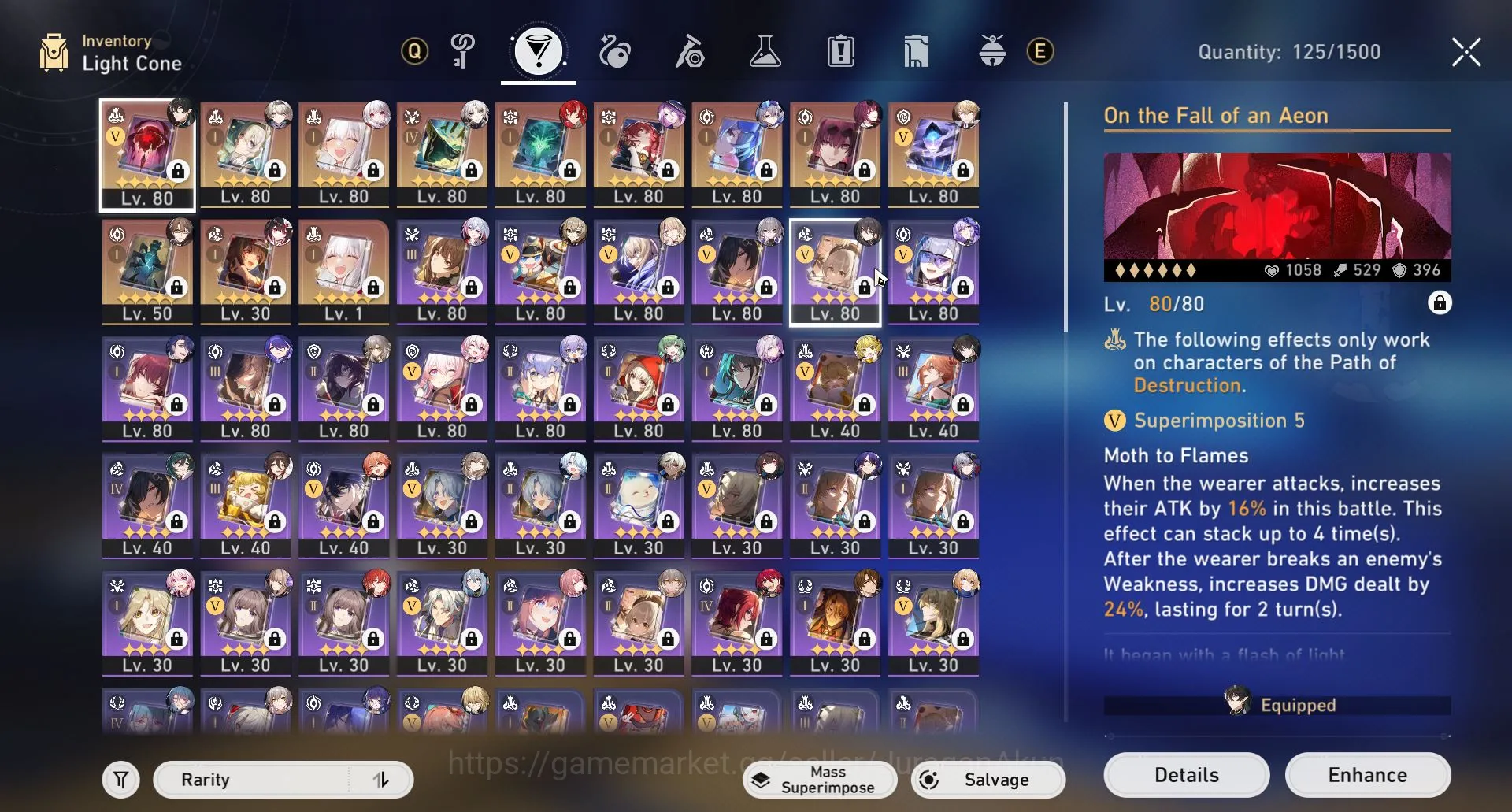 Honkai Star Rail Accounts End Game ASIA [TL70] 16 Limited (Castorice,Kafka+Sign, Firefly+Sign 6