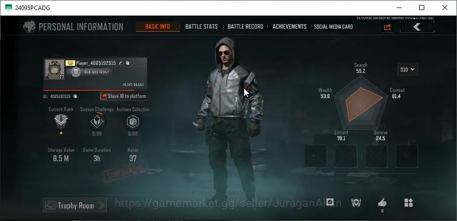 Arena Breakout Starter [MOBILE]Lvl 23|SV 8,5M|CV 7M|Velocity Suit BGM110  image 1