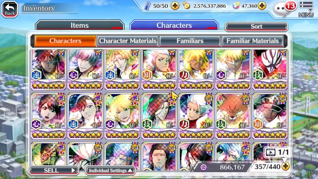 Bleach: Brave Souls Accounts Mid-Tier [Global] 47k Orb | Rukia10thAnniv, 3 BTW[Macy,Noel,Ninny],Kon,Ichigo Crescent