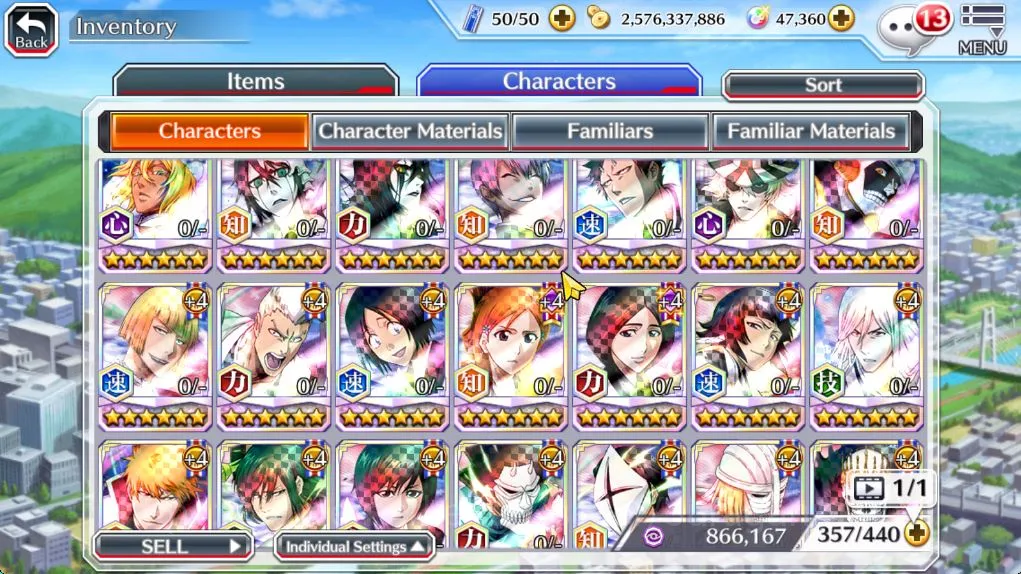 Bleach: Brave Souls Accounts Mid-Tier [Global] 47k Orb | Rukia10thAnniv, 3 BTW[Macy,Noel,Ninny],Kon,Ichigo Crescent 2