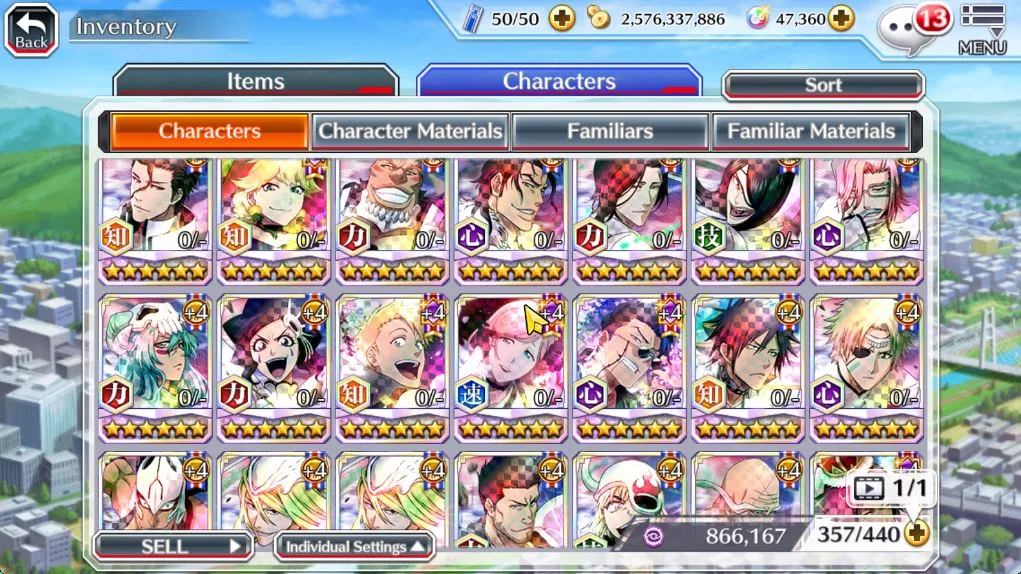 Bleach: Brave Souls Accounts Mid-Tier [Global] 47k Orb | Rukia10thAnniv, 3 BTW[Macy,Noel,Ninny],Kon,Ichigo Crescent 3