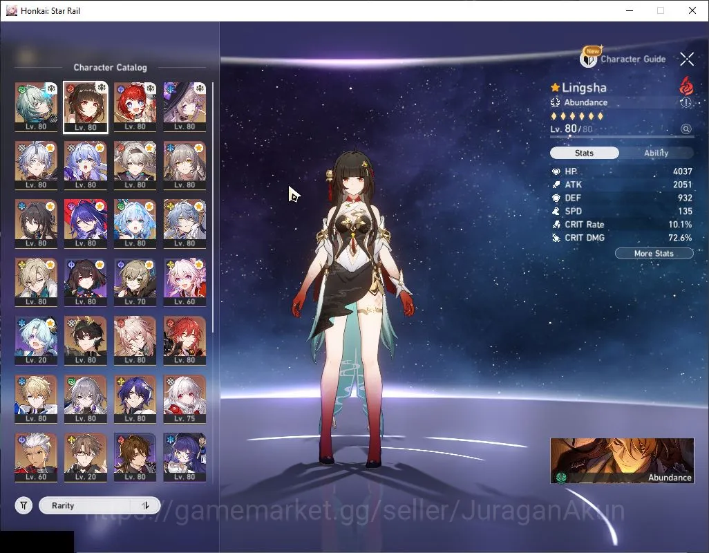 Honkai Star Rail Accounts Mid Game ASIA|TL 70|16 Limited|Bonus GI|[Acheron E2,TB,The Herta,Cerydra]+Sign, Phainon,Etc|MC 2