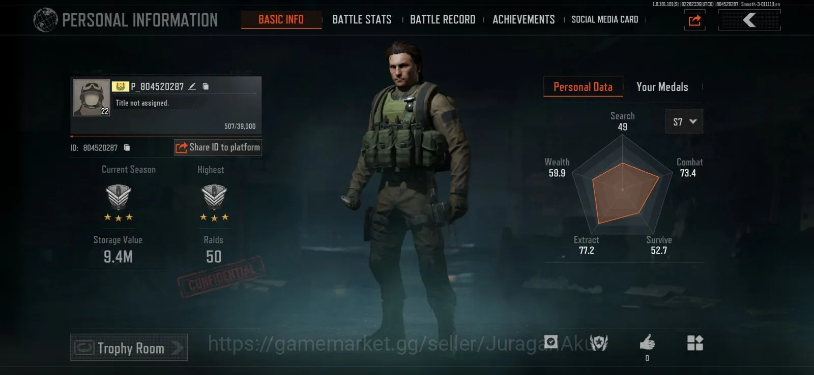 Arena Breakout Mid-Tier [MOBILE] SV 9,4M | Koen 7,6M | Skin Mosin Fire Red image 1