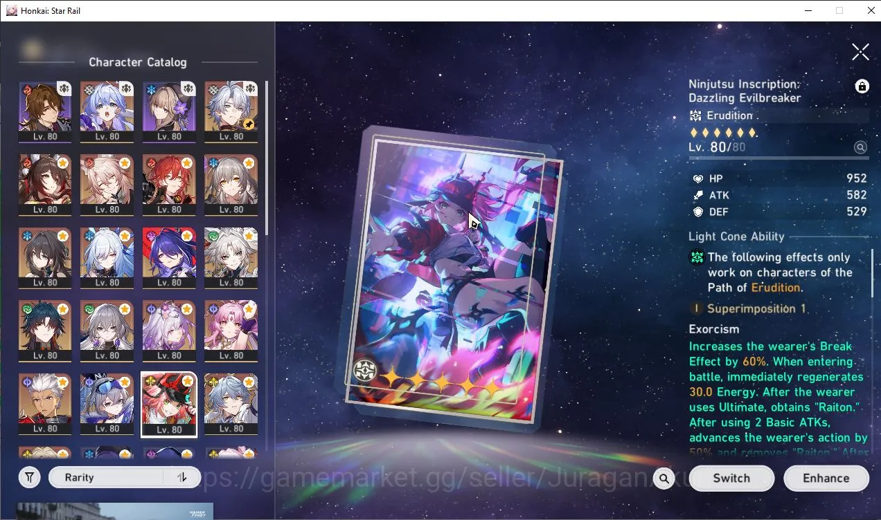 Honkai Star Rail Accounts End Game ASIA|TL70|15 9