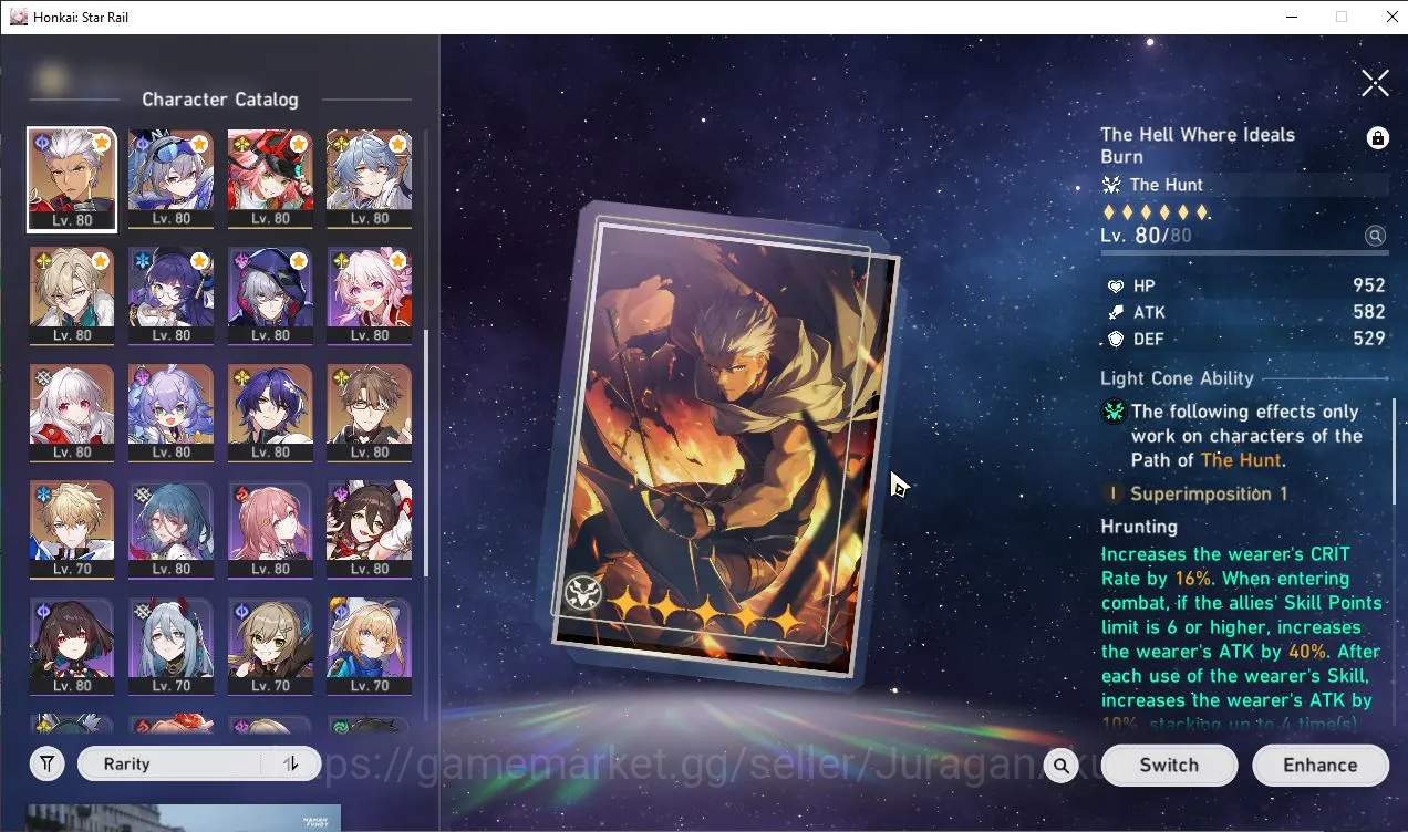 Honkai Star Rail Accounts End Game ASIA|TL70|15 5