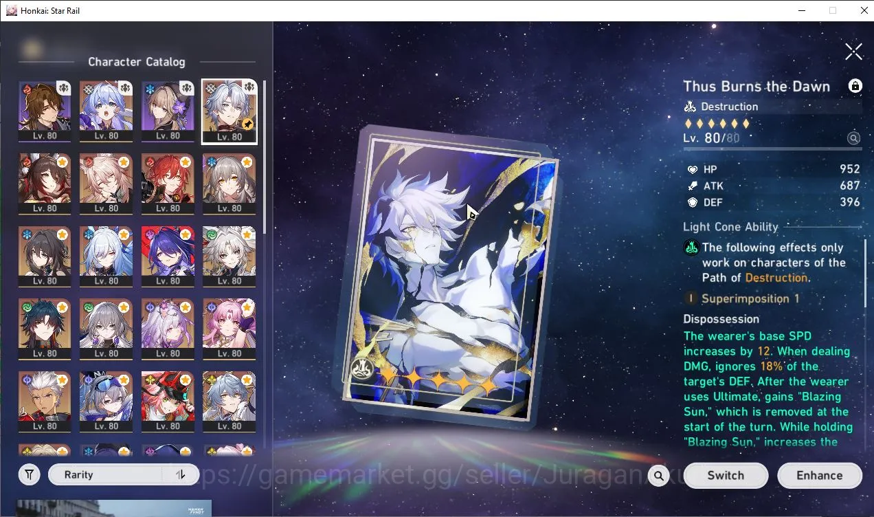 Honkai Star Rail Accounts End Game ASIA|TL70|15 6