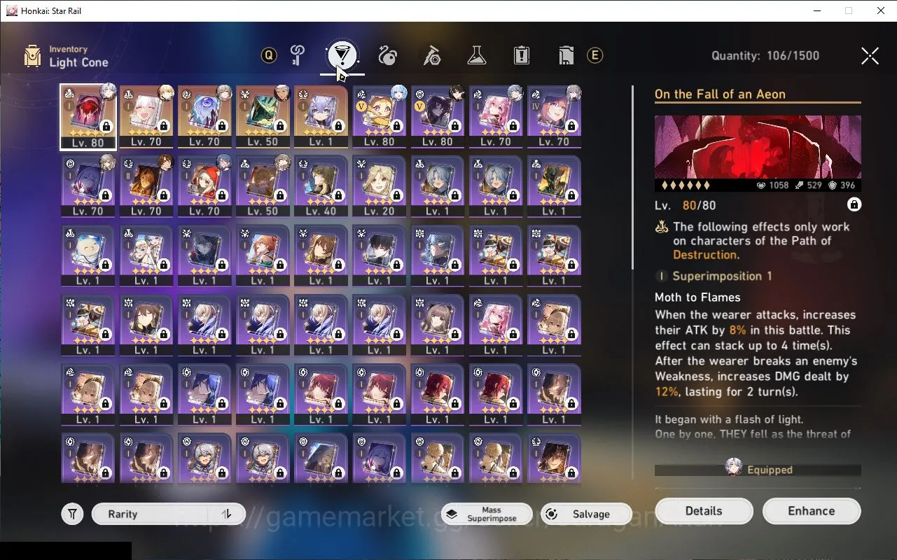 Honkai Star Rail Accounts Mid Game ASIA|TL 66|7 Limited |[Phainon,Sunday,Cerydra,Hyacine,Saber,Archer,Danhengperm]|MC 3