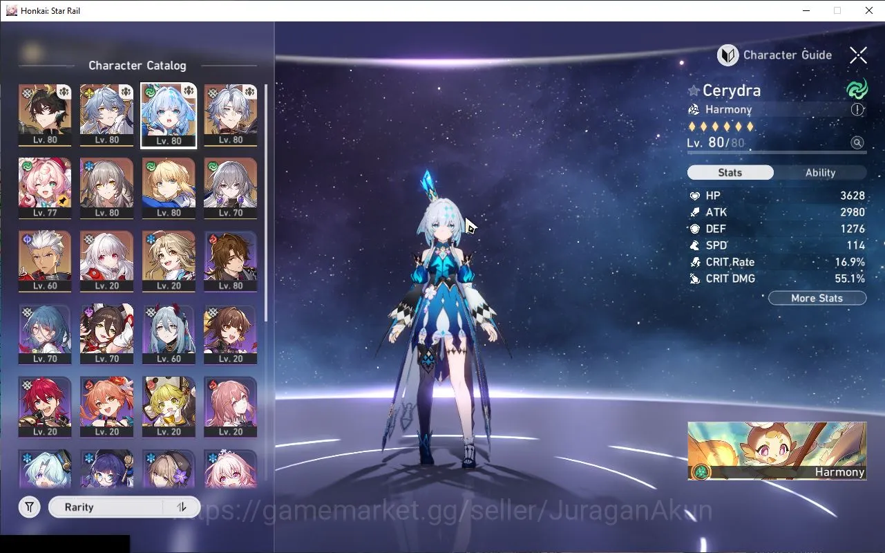 Honkai Star Rail Accounts Mid Game ASIA|TL 66|7 Limited |[Phainon,Sunday,Cerydra,Hyacine,Saber,Archer,Danhengperm]|MC 5
