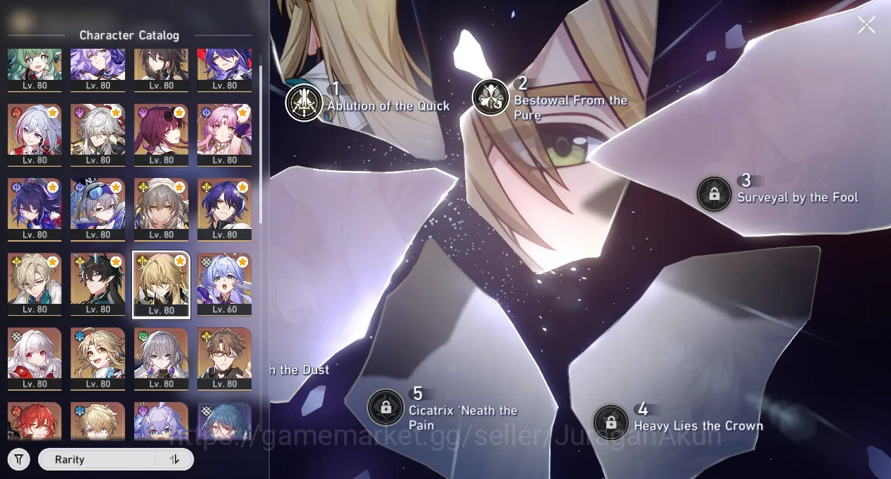 Honkai Star Rail Accounts End Game ASIA [TL70] 14 Limited (Archeron+Sign, DanHeng+Sign, Luocha+E2, Huohuo, etc)| Amphoreus 6