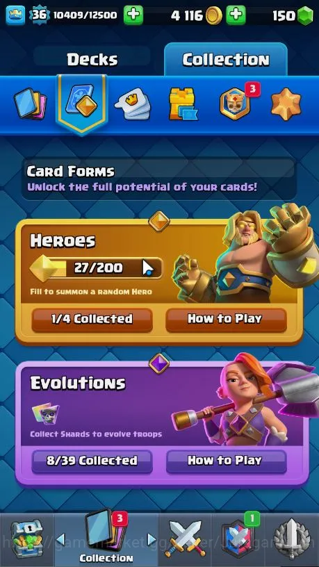 Clash Royale Accounts Lvl 36|Trophy 8131|KTL 12|Limited Skin Emote|Card image 3