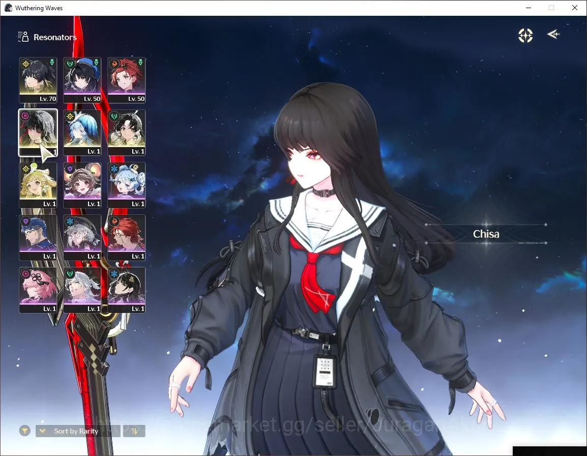Wuthering Waves Accounts Mid-Game NA|UL 45| 2 Limited | Chisa+Sign,Shorekeeper+Sign | DB Lv25 |MC Female|Log Kuro|Take 5