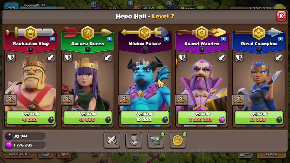 Clash of Clans Accounts Mid-Tier TH 15 - BH 5|LV 72|HH 7|BK 32,AQ 36,GW 8,MP 9,RC 6|Gems 1392|CN ON|ProtectOFF|TAKE 6