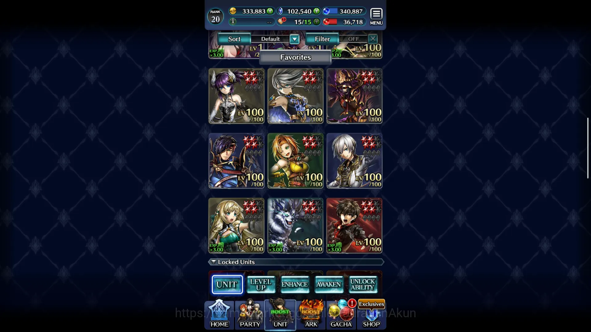 Last Cloudia Accounts Mid‑Game Global|Rank 20| 100k Crystal + Collab Re:Zero + Liliha + Sages + Other Units|Many 3