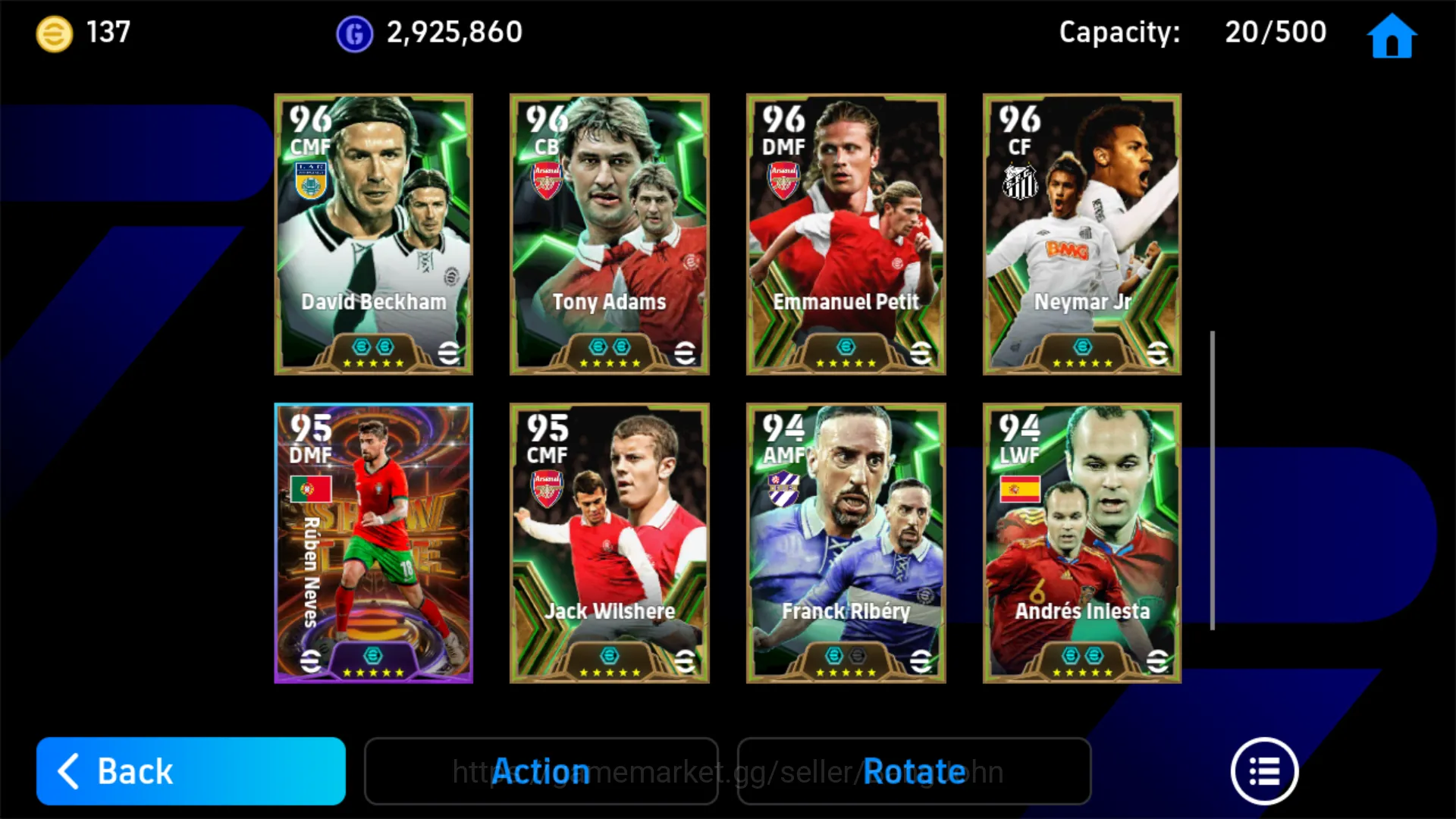 eFootball Accounts Others power 3156 l messi pack barca l adriano epic db  | EFB097B 4