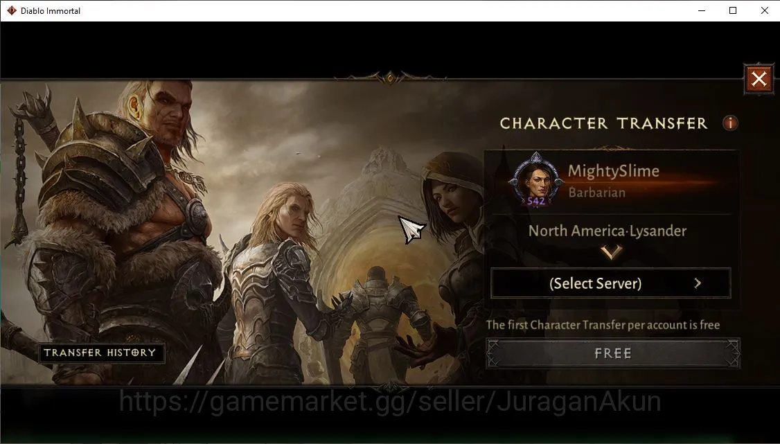 Diablo Immortal Accounts NA-Lysander|Lv60(542)Barbarian|30k CR|Reso 330|Inf image 1