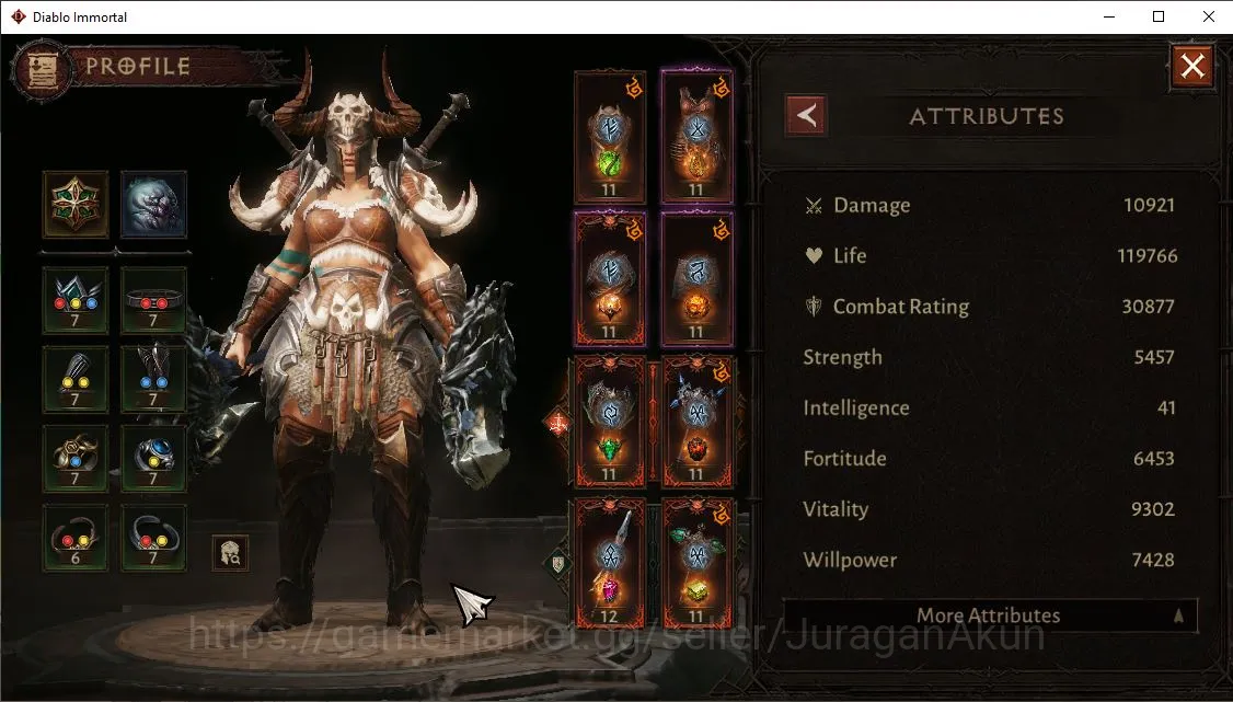 Diablo Immortal Accounts NA-Lysander|Lv60(542)Barbarian|30k CR|Reso 330|Inf image 2