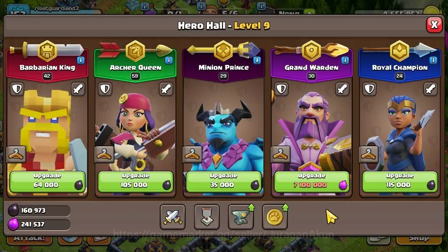 Clash of Clans Accounts Mid-Tier TH 15 - BH 9|Limited Skin|LV 163|HH 9|BK 42,AQ 59,GW 30,MP 29,RC 24|Gems 1787|CN 4