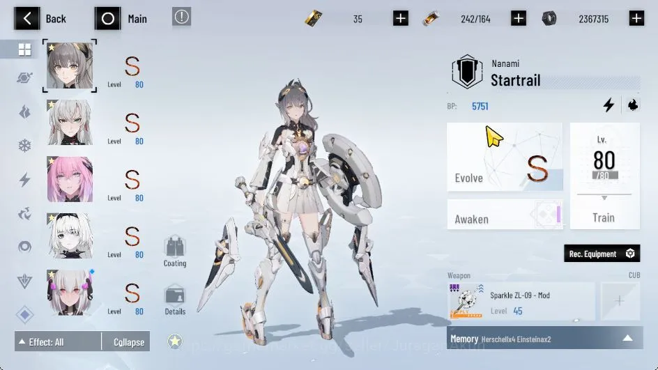 Punishing: Gray Raven Accounts Mid-Game ASIA | NanamiStartrail, LuciaCW+Sign, Ishmael, LivLumminance, SS TeddyDecryptor |1 3