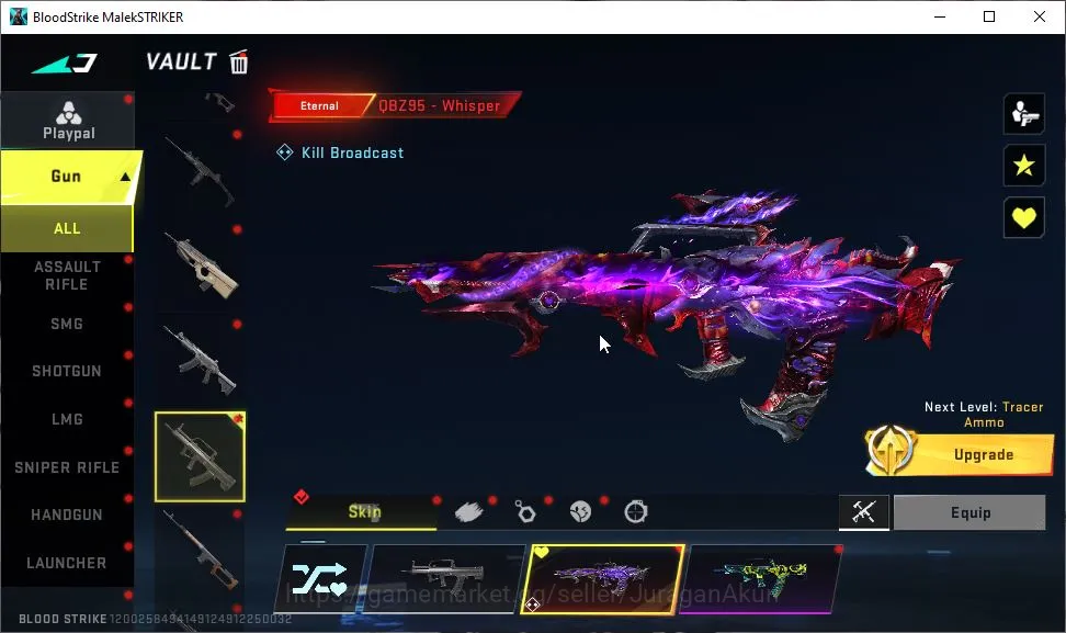 Blood Strike Accounts Asia|Eternal QBZ-Whisper|Ultra LightBlade-Dark,UMP image 3