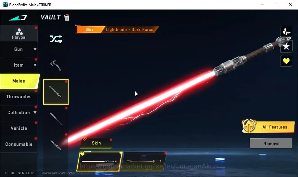 Blood Strike Accounts Asia|Eternal QBZ-Whisper|Ultra LightBlade-Dark,UMP image 5