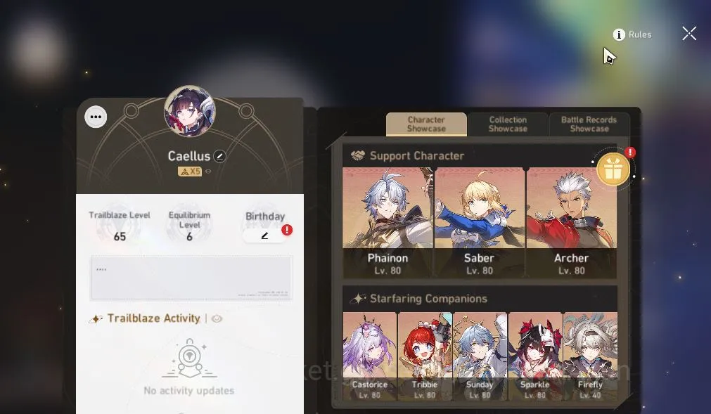 Honkai Star Rail Mid Game ASIA|TL 65|11 Limited|[Saber,Phainon,Archer]+Sign, image 1