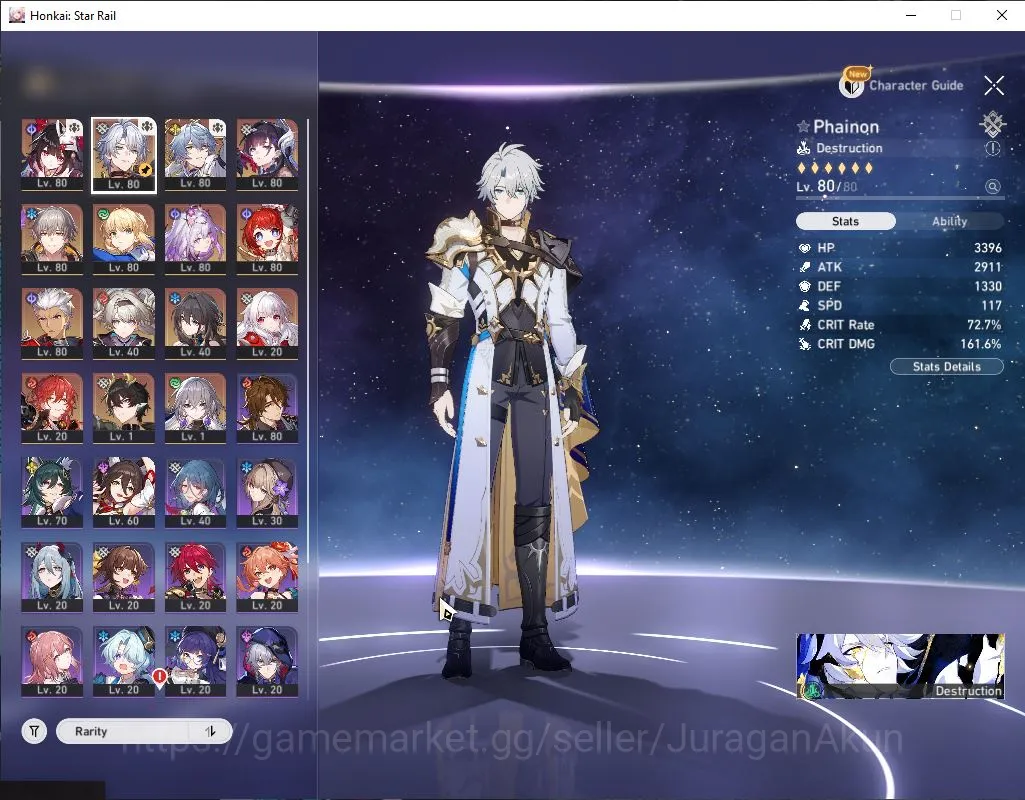 Honkai Star Rail Accounts Mid Game ASIA|TL 65|11 Limited|[Saber,Phainon,Archer]+Sign,B3 E1,Sunday,Hysilens,Firefly,Etc|MC 2