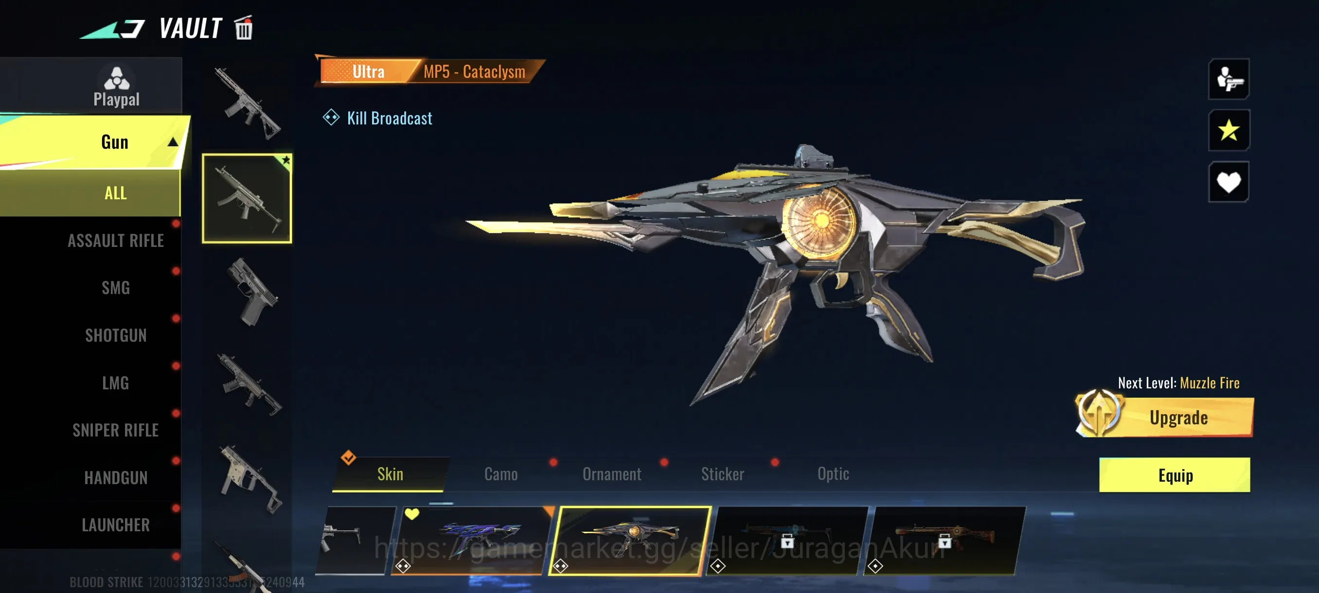 Blood Strike Accounts Mid-Tier Asia|2 Ultra MP5 with some Legendary skin|Log Code| Check SS (BLS908) 2