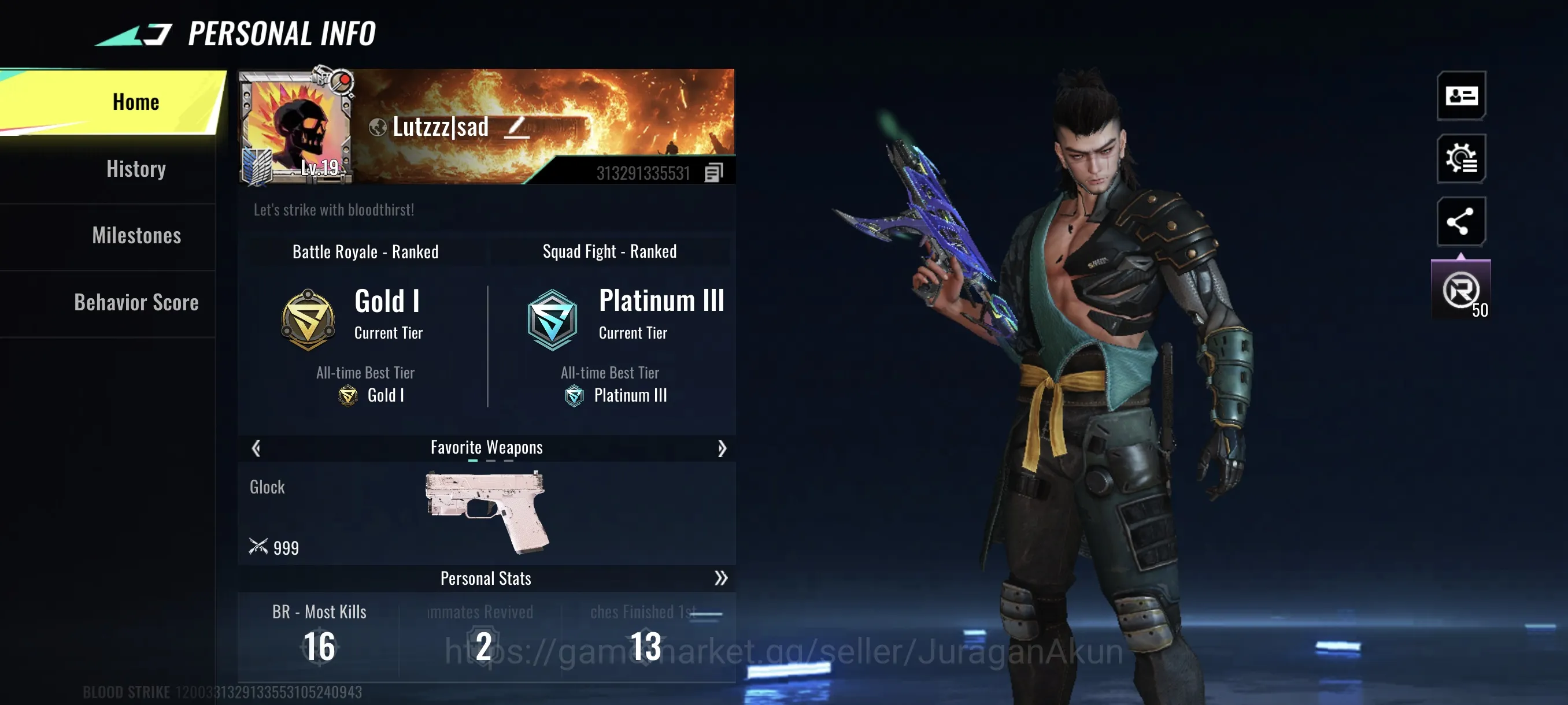 Asia|2 Ultra MP5 with some Legendary skin|Log Code| Check SS (BLS908) Blood Strike Mid-Tier Asia|2 Ultra MP5 with some Legendary skin|Log Code image 1