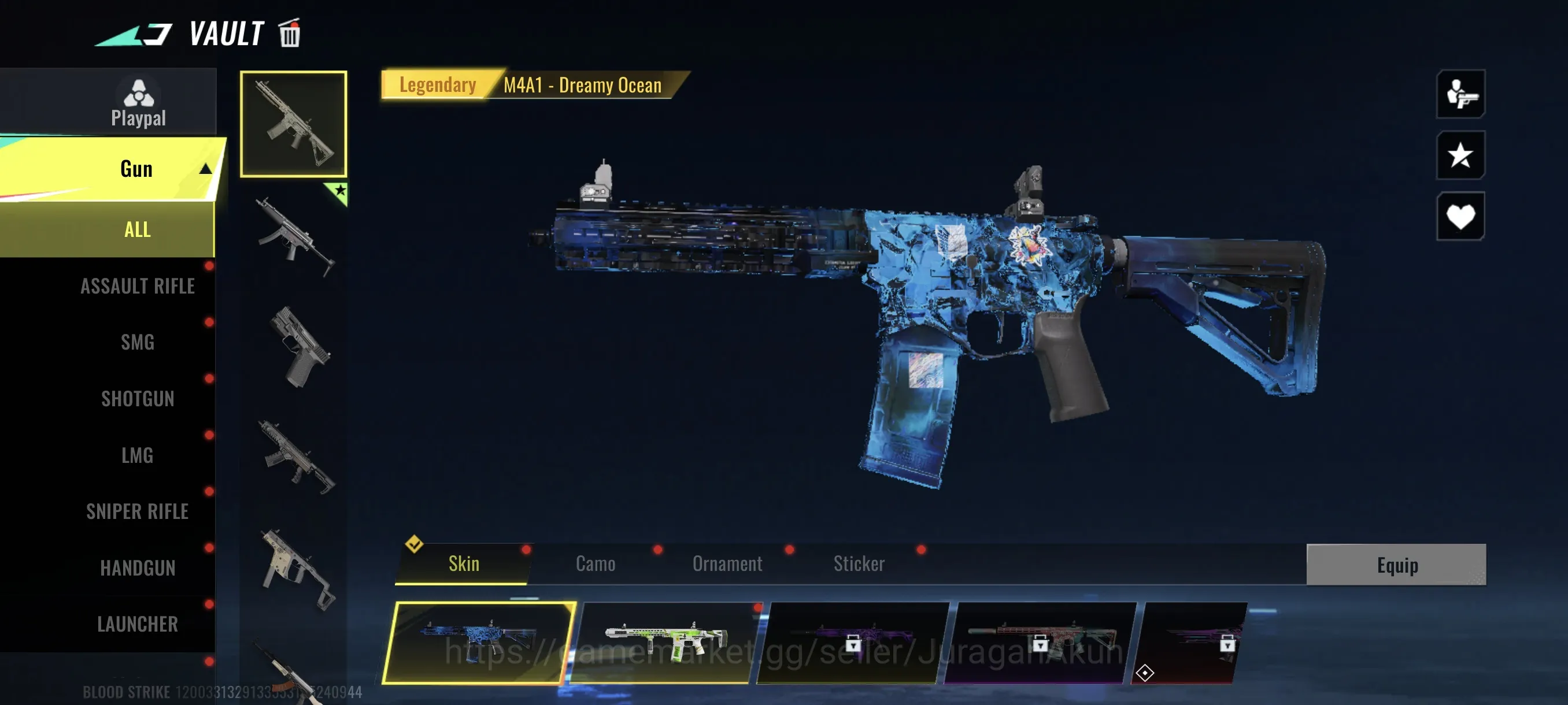 Blood Strike Accounts Mid-Tier Asia|2 Ultra MP5 with some Legendary skin|Log Code| Check SS (BLS908) 3