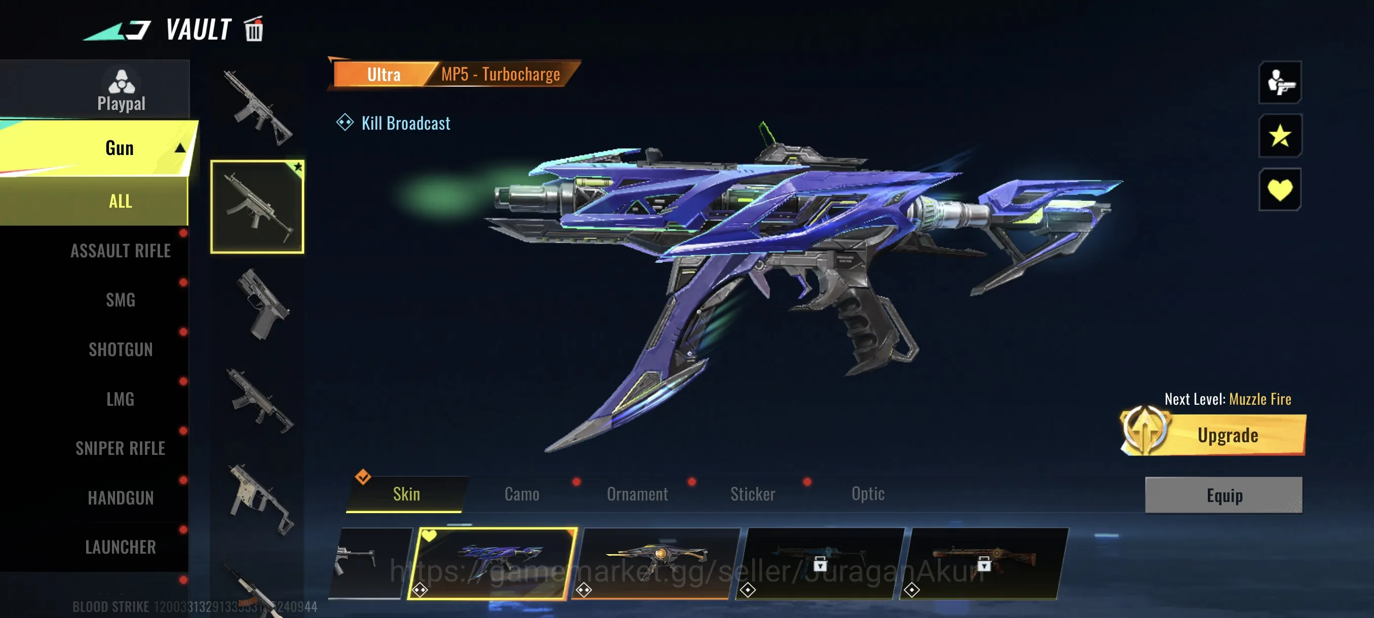 Blood Strike Accounts Mid-Tier Asia|2 Ultra MP5 with some Legendary skin|Log Code| Check SS (BLS908) 4