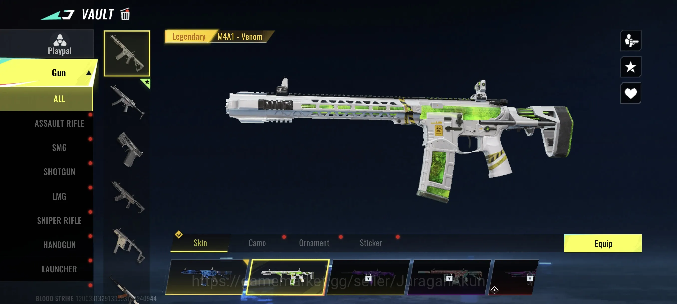Blood Strike Accounts Mid-Tier Asia|2 Ultra MP5 with some Legendary skin|Log Code| Check SS (BLS908) 5