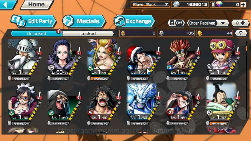 One Piece Bounty Rush Accounts Global|2 META EX|Five Elders Jaygarcia Saturn,Daim image 5