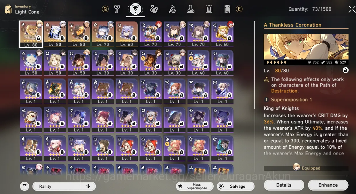 Honkai Star Rail Accounts Mid Game ASIA|TL 70|7 Limited|Phainon+Sign,Sunday+Sign,Saber+Sign,Archer+Sign,RuanMei,Seele 5