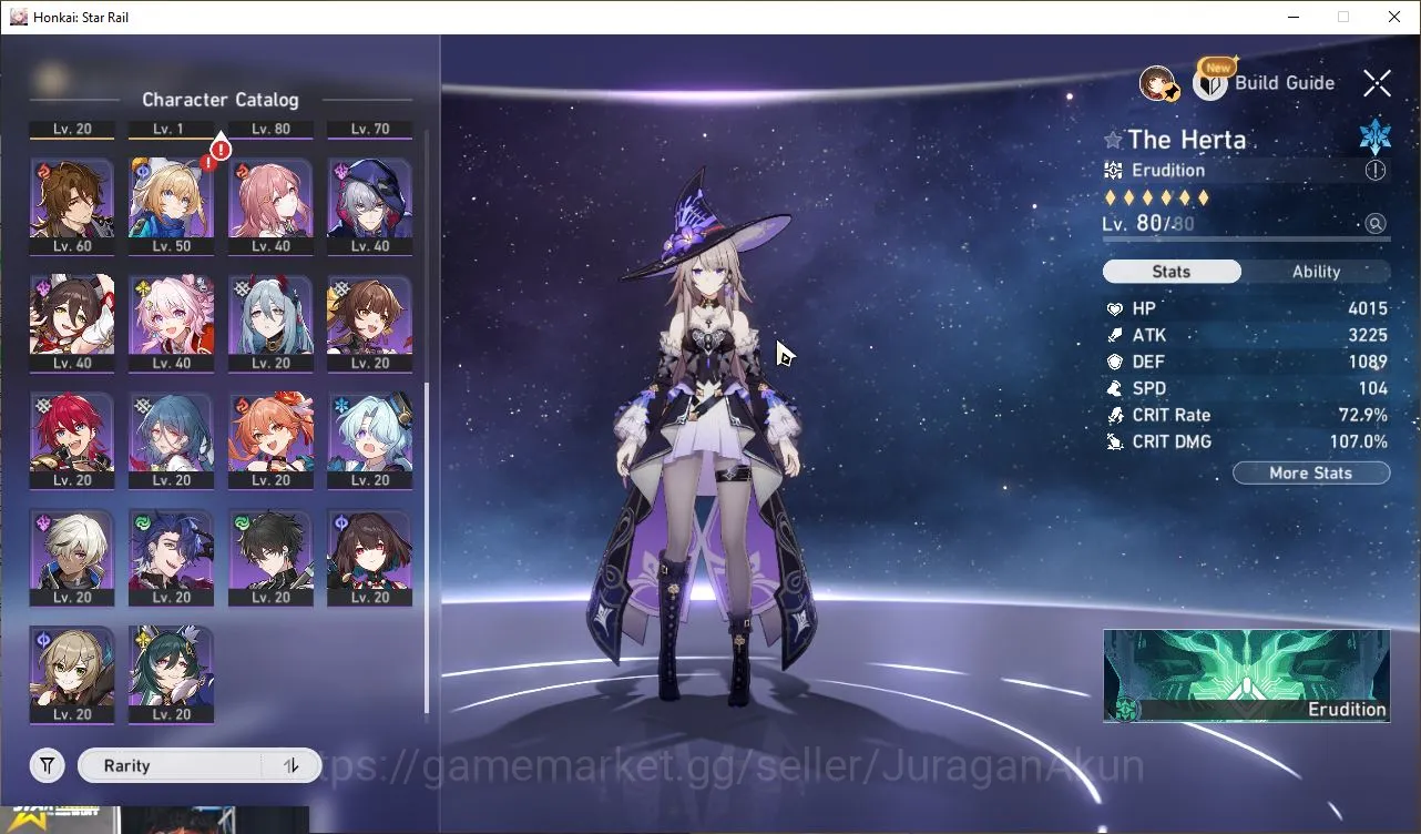 Honkai Star Rail Accounts Mid Game Asia [TL66] 5 Limited (AcheronE1+Sign,Aventurine,Lingsha,RuanMei,TheHerta,Bronya and ETC 5