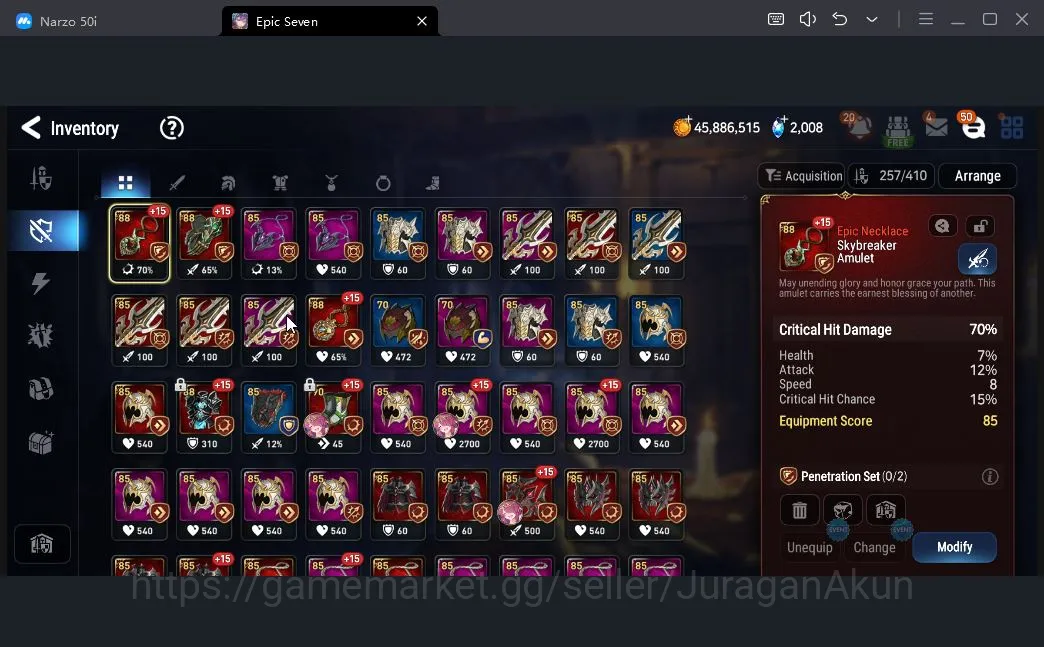 Epic Seven Accounts Mid-Tier Asia Unverif| 12ML (Har Setti, STenebria, SS Vivian, LHCermia, CLilias, etc) Holiday 5