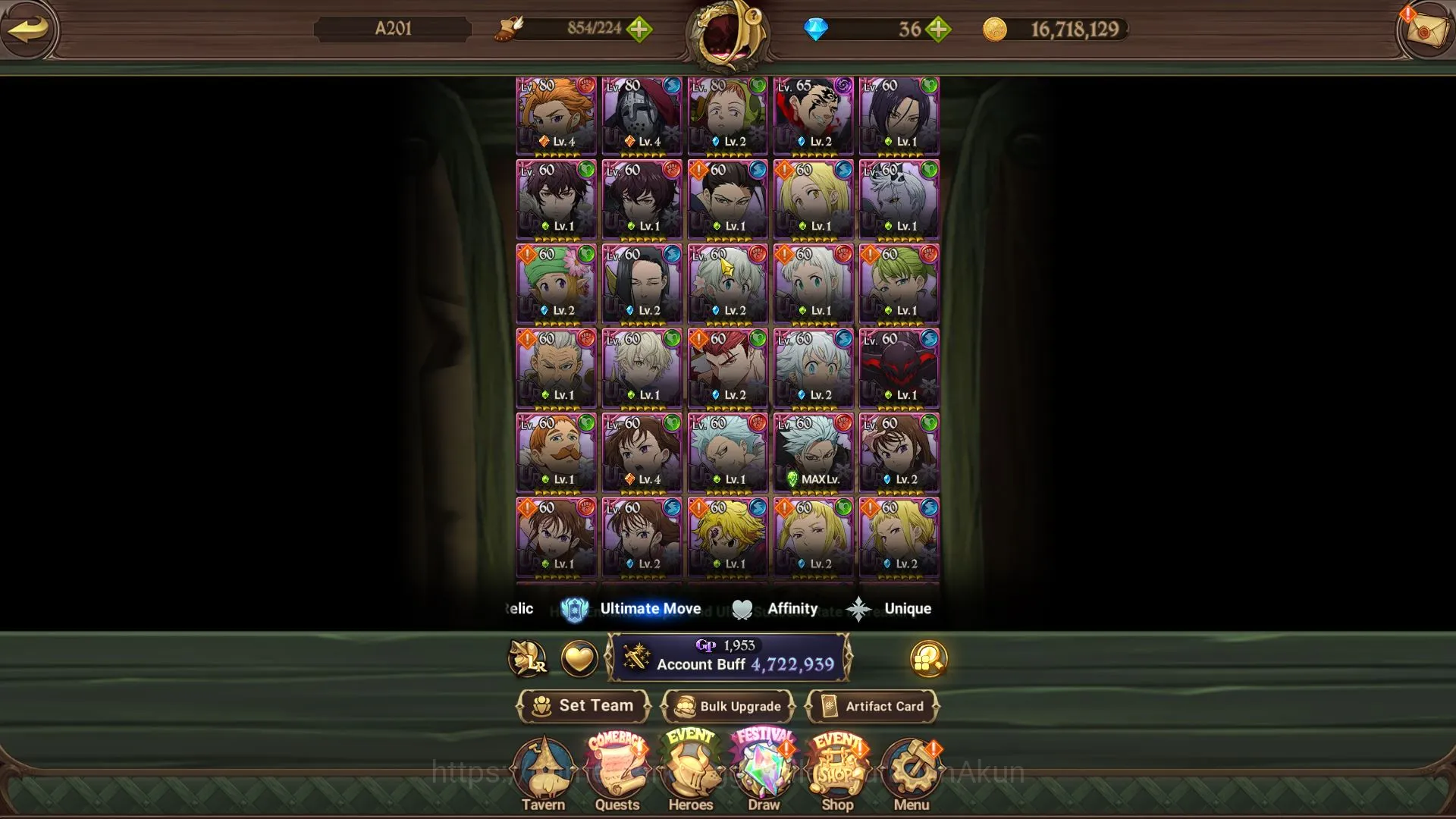 The Seven Deadly Sins: Grand Cross Accounts Midgame Asia|4,7M CC|1 LR+8 UR+Many 2