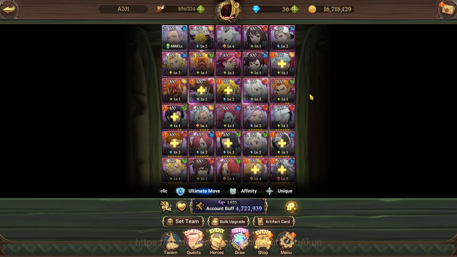 The Seven Deadly Sins: Grand Cross Accounts Midgame Asia|4,7M CC|1 LR+8 UR+Many 3