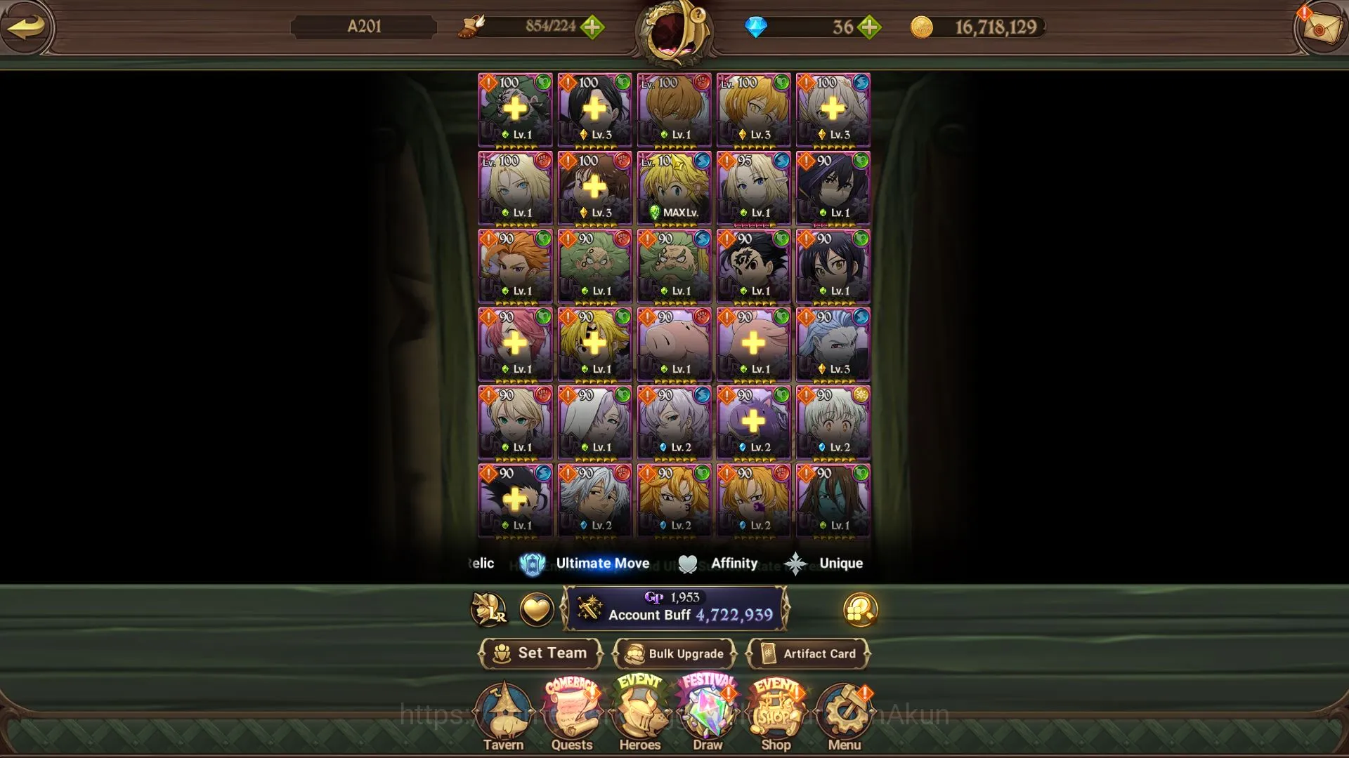 The Seven Deadly Sins: Grand Cross Accounts Midgame Asia|4,7M CC|1 LR+8 UR+Many 4