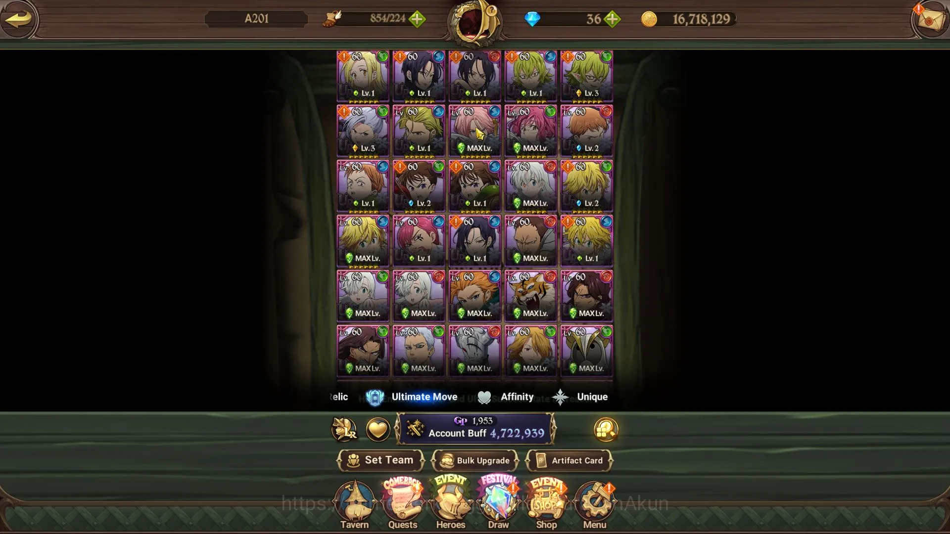 The Seven Deadly Sins: Grand Cross Accounts Midgame Asia|4,7M CC|1 LR+8 UR+Many 5