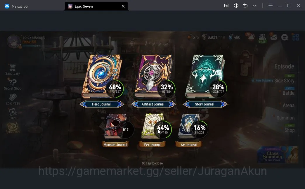 Epic Seven Accounts Mid-Tier Asia Unverif| 12ML (Har Setti, Abyssal Yufine, BHwayoung, Op Sigret, etc) Aram,Aramintha,etc 6