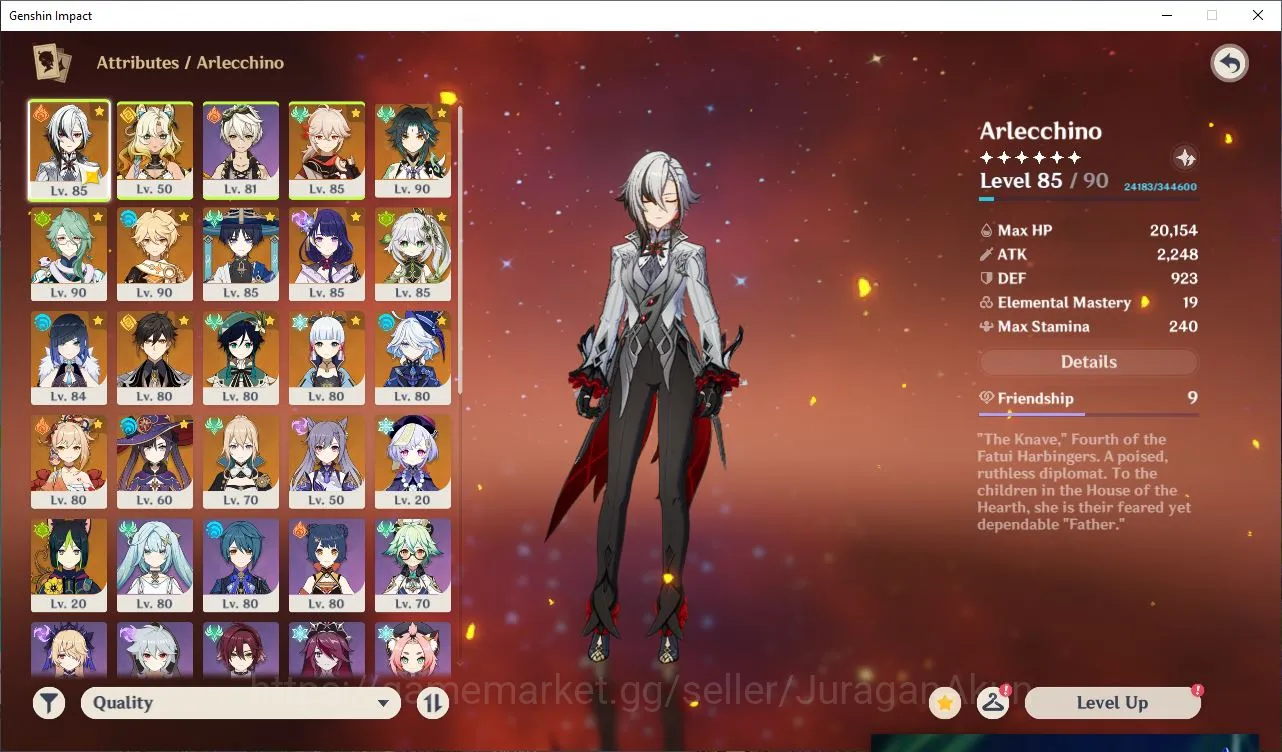 Genshin Impact End Game ASIA| AR58|14 Limited+5 (5Star's Weapon) |Yelan+Si image 1