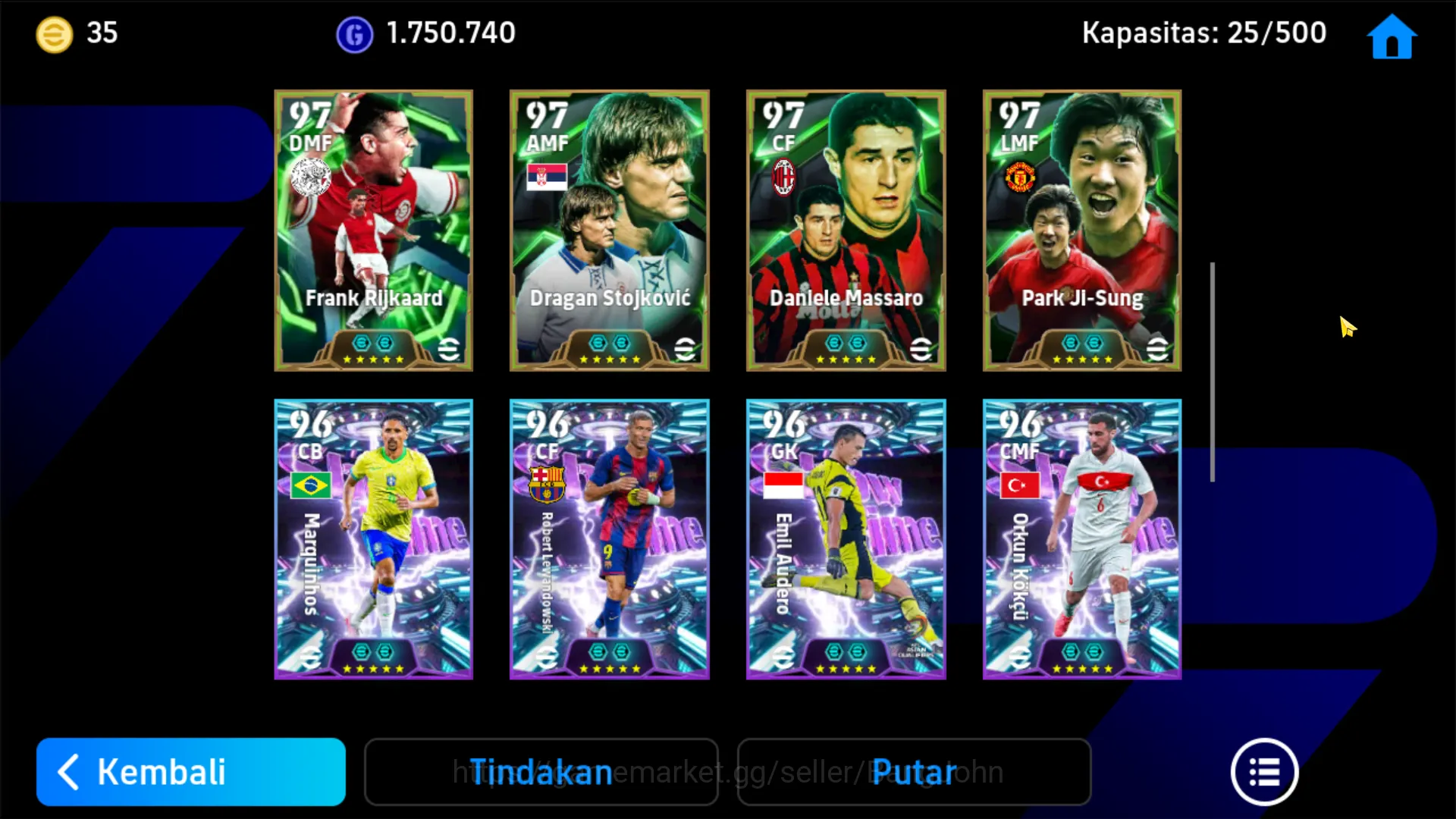 eFootball Accounts Others Power 3196 | Nick Woltemade Shotime | Daniele Massaro Epic db | Clarence Seedorf Epic db | EFB400B 5