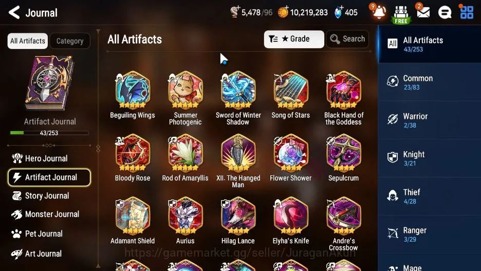 Epic Seven Accounts Mid-Tier Global Unverif |4ML(LQ Charlotte,Specimen Sez,Closer Charles,Harsetti)115 Char|POH On|Log 6