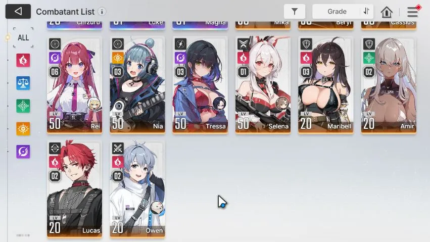 Chaos Zero Nightmare Accounts ASIA Lv51|9 SSR (HaruM1+Sign,MeiLinM1,KayronM1,Chi image 3