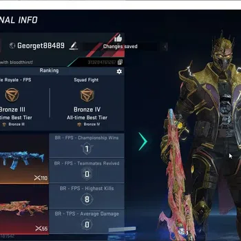 Blood Strike Accounts Collab Skin ASIA|1 ETERNAL: M700 - Seraph|2 Ultra: KAG-Icicle,VOLT - Overlord|1 Name