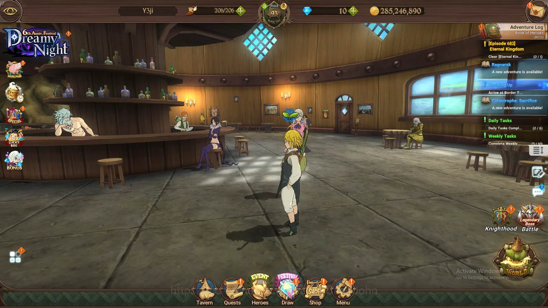 The Seven Deadly Sins: Grand Cross Accounts ASIA|2.3M CC|UR Salos5/6,Meresca,Sabunak3/6,Oppres image 1
