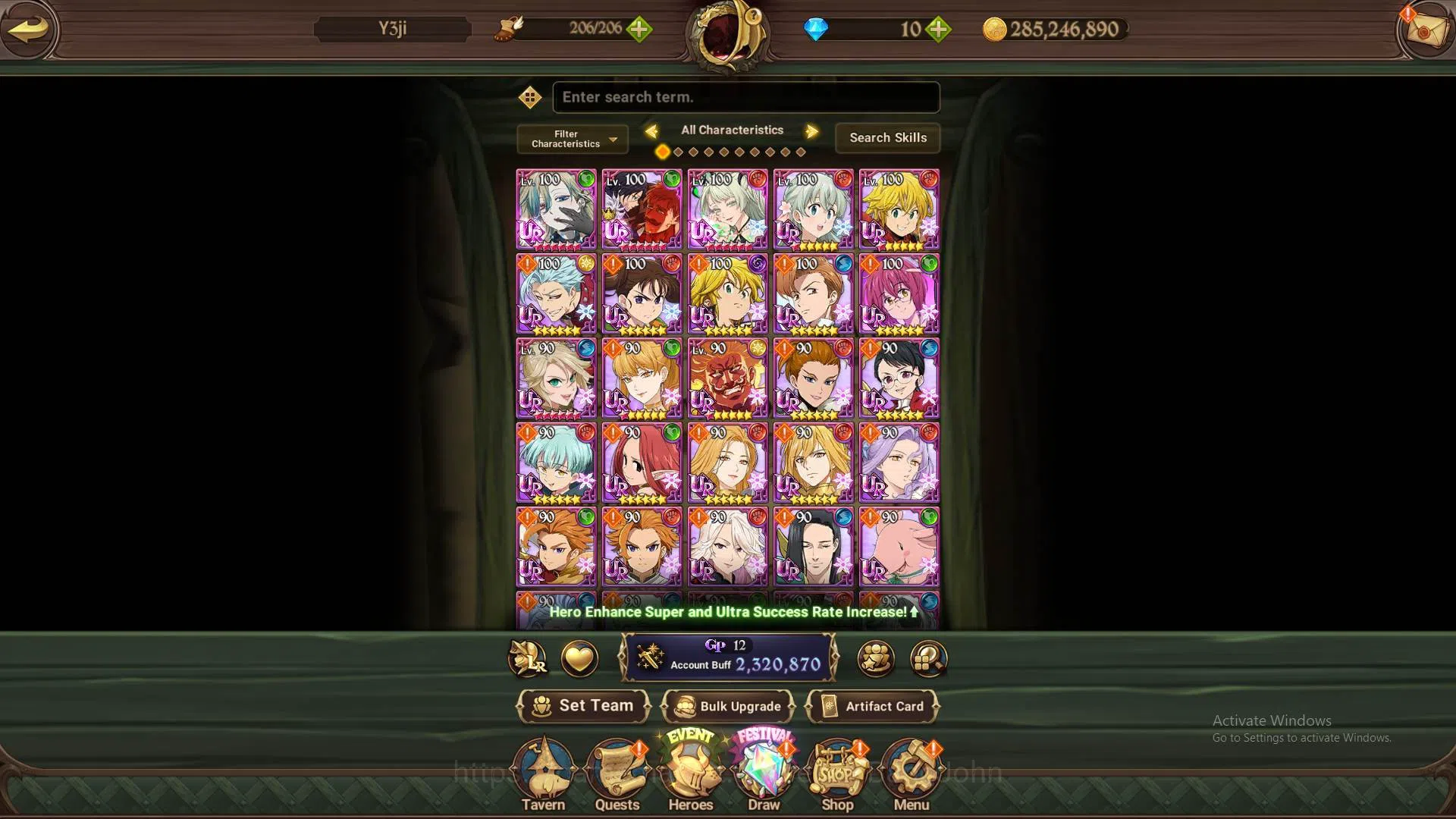 The Seven Deadly Sins: Grand Cross Accounts ASIA|2.3M CC|UR Salos5/6,Meresca,Sabunak3/6,Oppres image 8