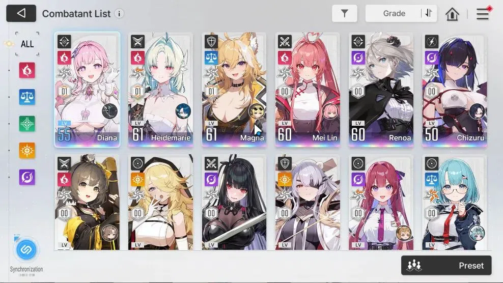 Chaos Zero Nightmare Accounts GLOBAL|Lv 54|13,5K Crstal|10 3